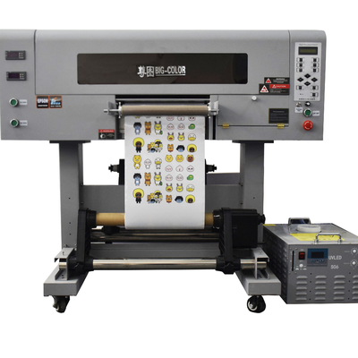 Impressora DTF multicolor UV de tamanho A3 com efeito 3D e impressão de adesivos UV a 5 m2 / h