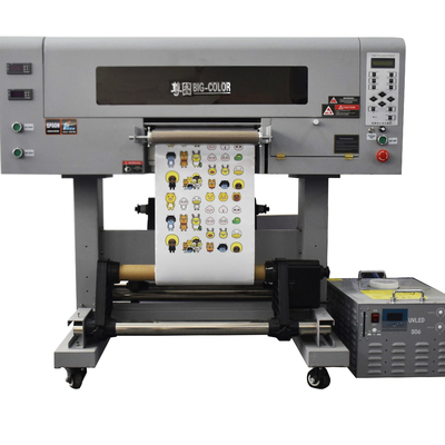 30cm x 40cm UV DTF Sticker Tamanho A3 com 3 cabeças de impressão TX800 e Epson AB Film UV Roller