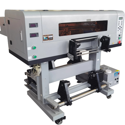 Impressora de adesivos UV de alta produtividade com 3 cabeças de impressão TX800 e rolos UV de 30 cm