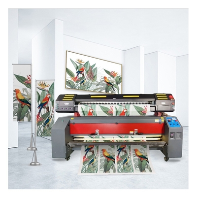 Impressora de roupas 1.9m Impressora a jato de tinta de banner flexível de grande formato com 2 peças 3200 cabeças de impressão