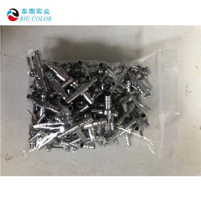 Conector de válvula de limpeza de metal para tinta à base de solvente e água em impressoras a jato de tinta