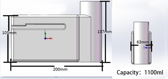 Lojas de vestuário Todas impressoras A3 UV Printer Tanque de tinta com alarmante 500ml 1000ml