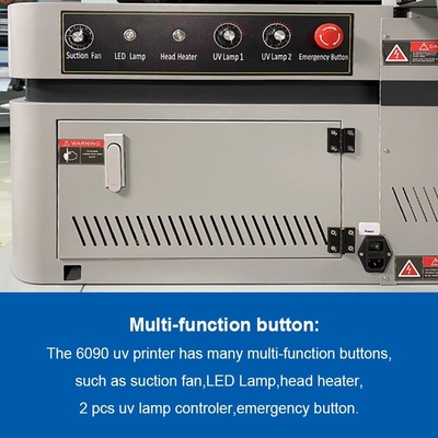 Impressora UV de tela plana de cores grandes com cabeças de impressão Epson TX800/I1600/I3200